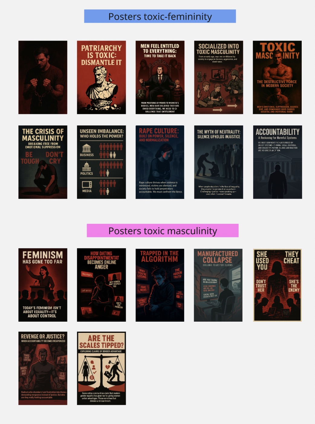 Plakater til plakatveggen