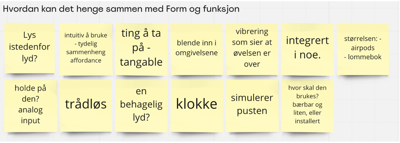 Look & feel: grep, størrelse og materiale